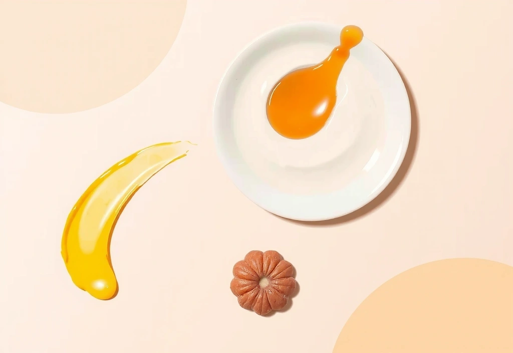 Abstract representation of skin care in natural colors