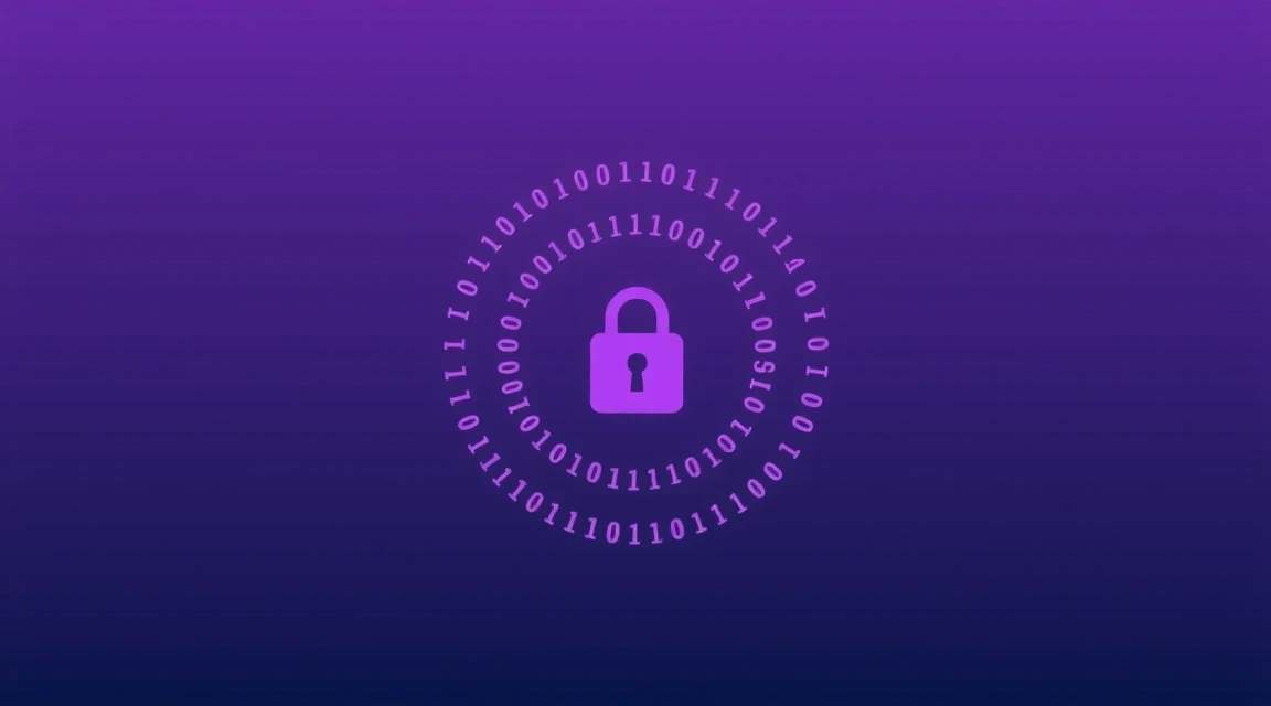Digital privacy lock icon