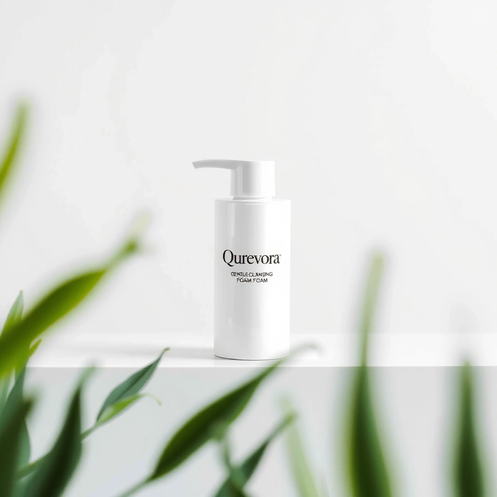 Qurevora Gentle Cleansing Foam bottle